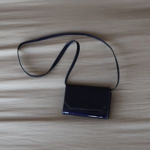 Dark Purple Patent Leather Crossbody